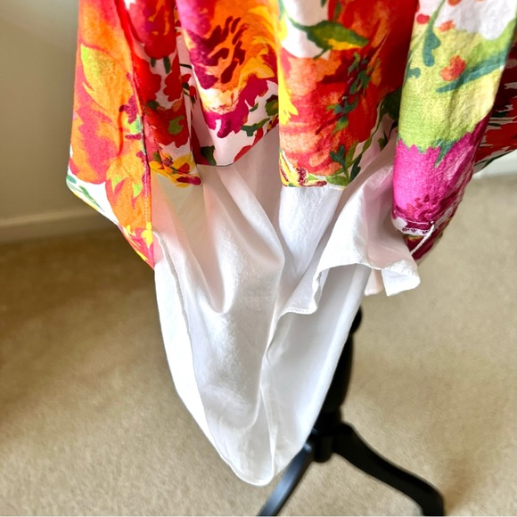 ANN TAYLOR LOFT Floral Smocked Summery Empire Waist Sundress—SZ. 4 - Picture 5 of 15